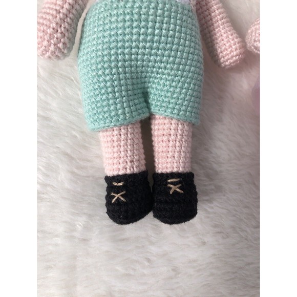 2 Piggy doll Couple, Handmade Dolls, Peggy’s Crochet, Baby Crochet Plush Toy - Picture 10 of 16
